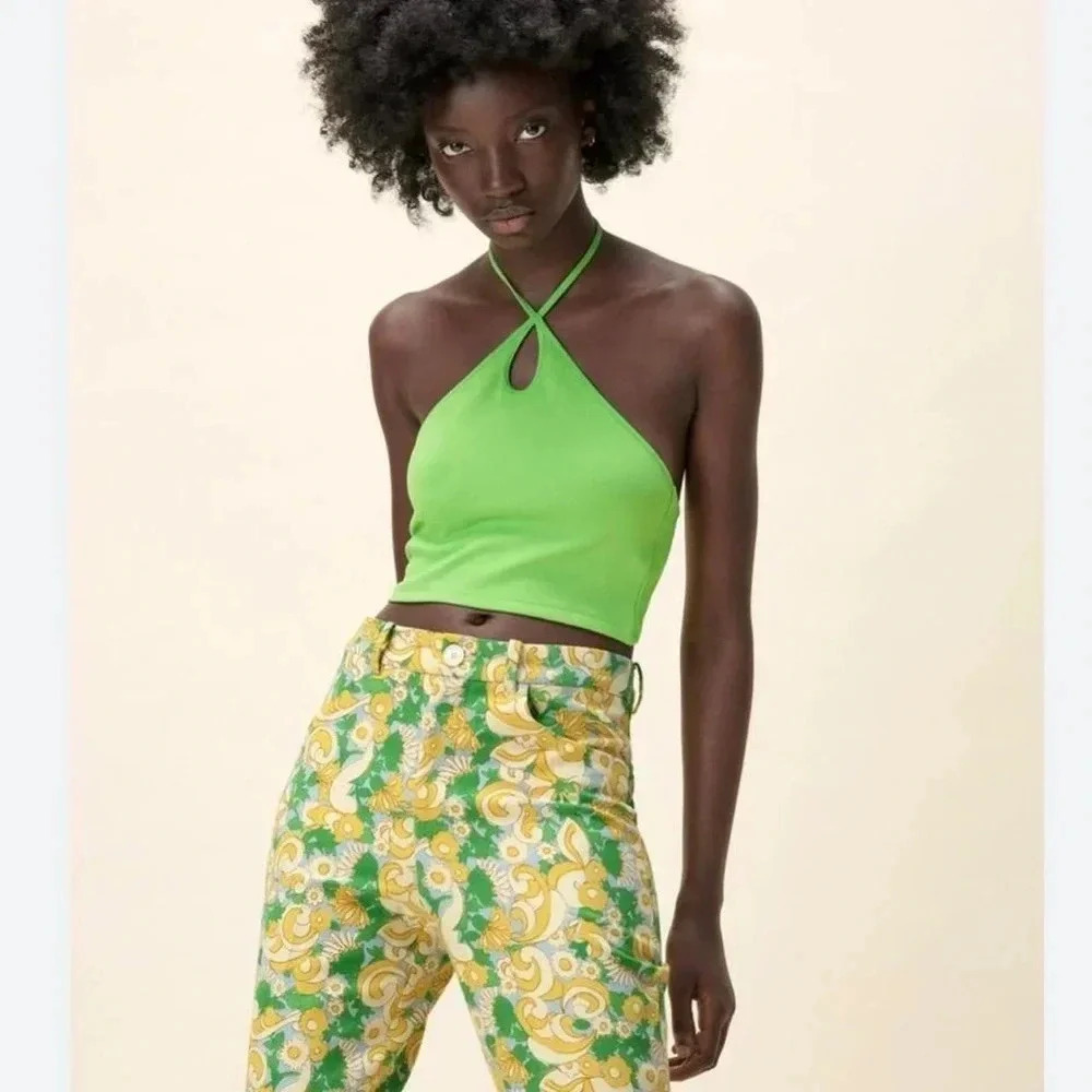 Zara Halter Neck Crop Top
